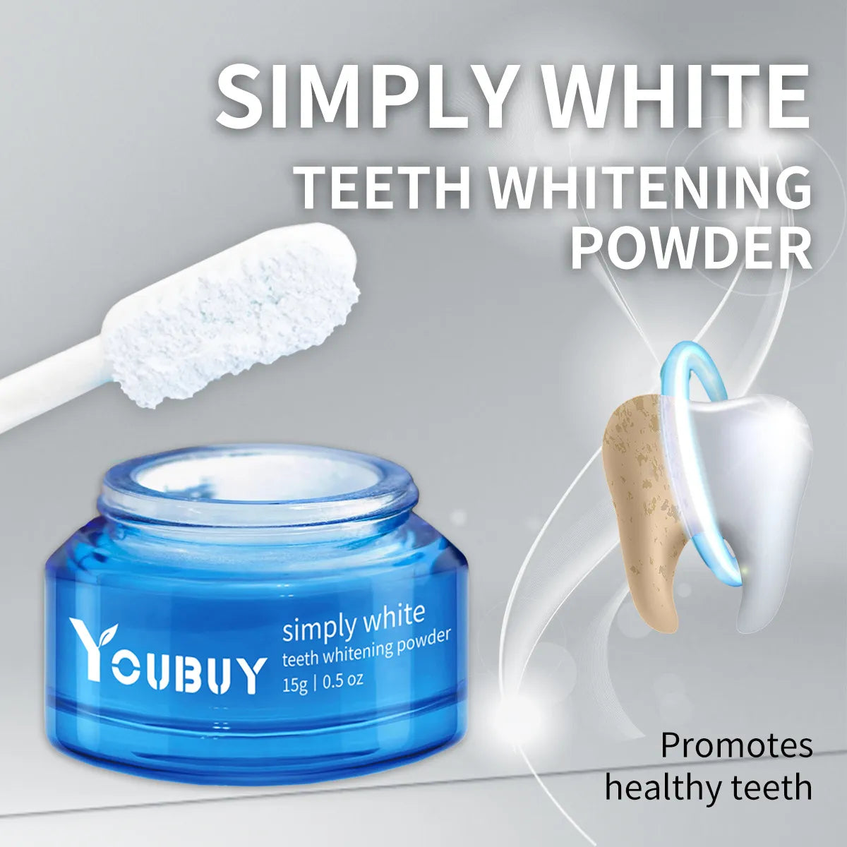 Poudre Éclaircissante pour Blanchir les Dents YOUBUY