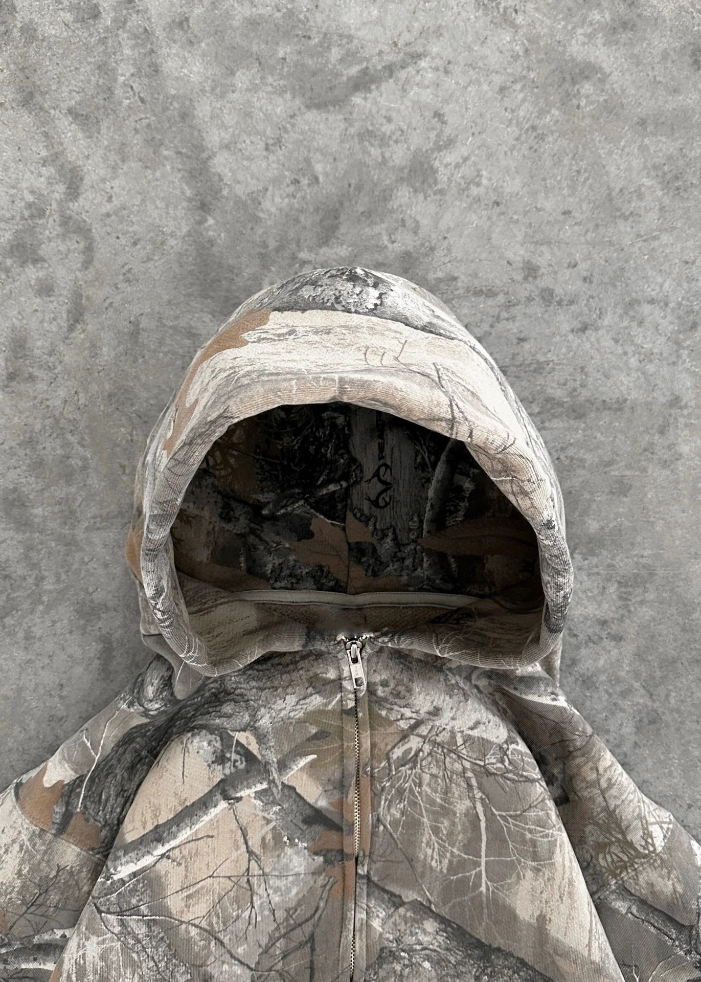 Sweat à capuche rétro camouflage urbain